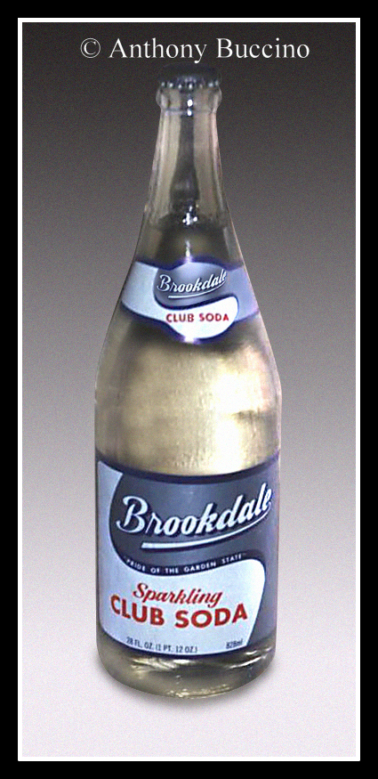 Brookdale soda, club soda bottle, photo copyright Anthony Buccino, All rights reserved.