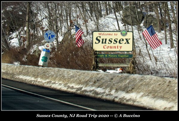 Sussex County, welcome, Northwest NJ Road Trip 2020,  A Buccino 