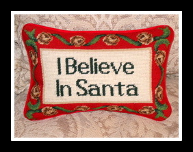 I Believe In Santa pillow -  2011 by Anthony Buccino