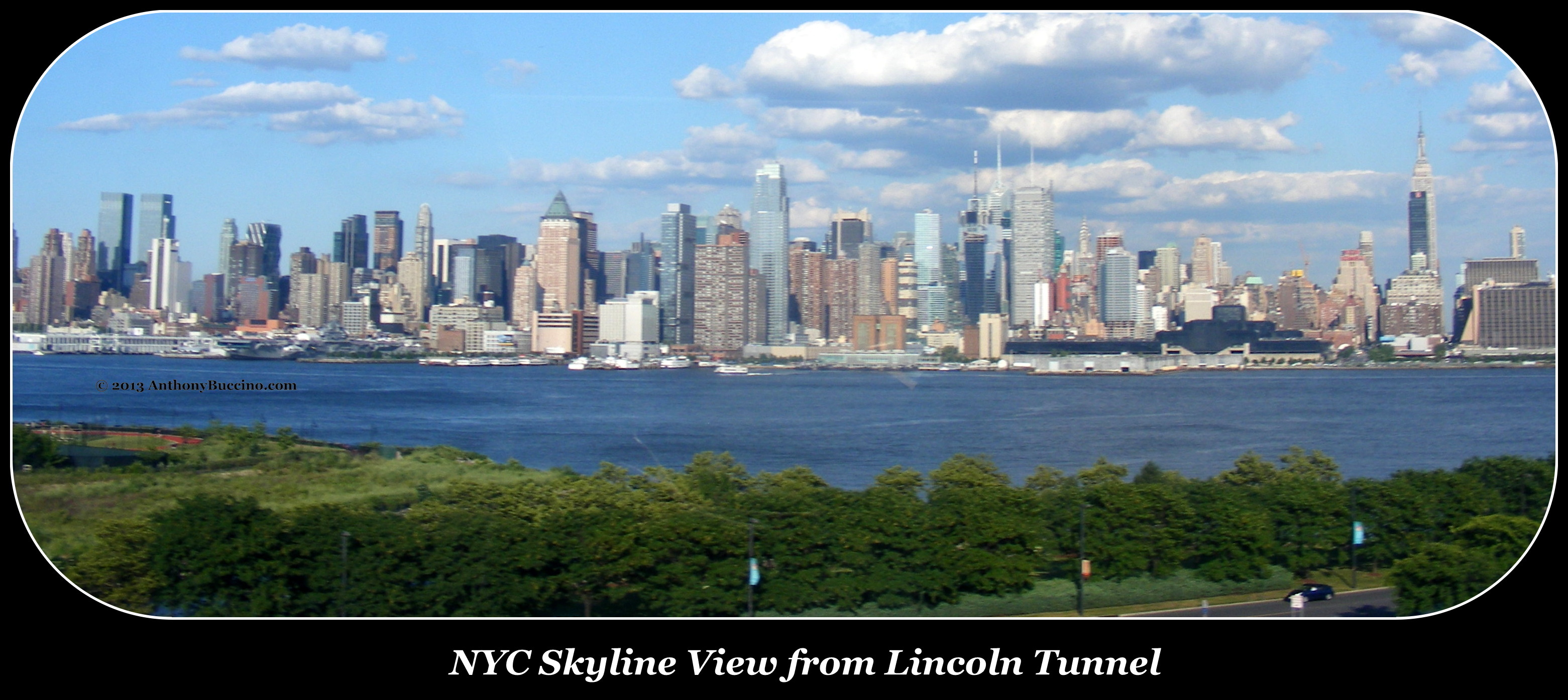Manhattan Skyline - Lincoln Tunnel helilx - photo by Anthony Buccino