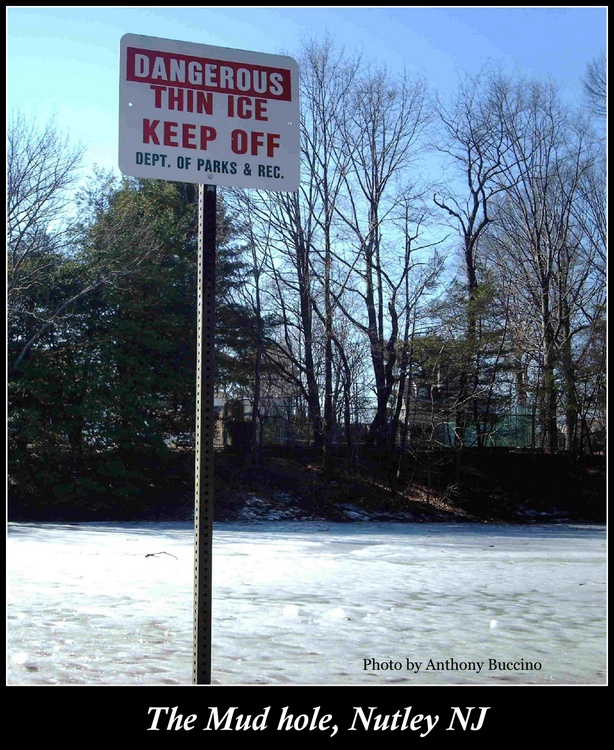 The Mudhole, Nutley NJ, where Martha Stewart used to ice skate,  A Buccino