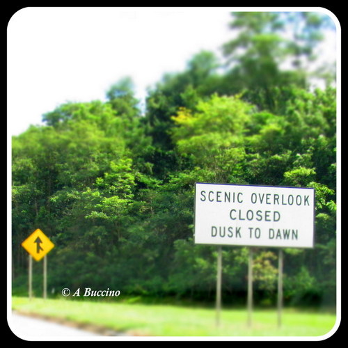 Scenic Overlook Closed Dusk to Dawn, I-80 West, NJ, 2023,  A Buccino