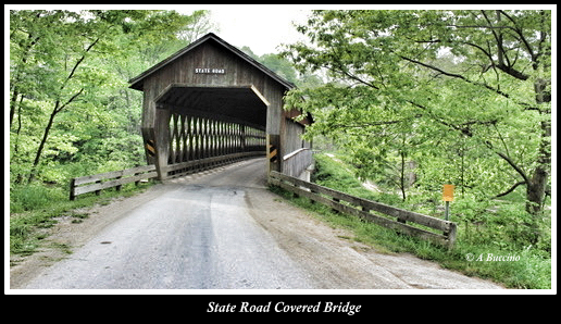 State Road Covered Bridge, Kingsville Ohio, Covered Bridges of Ashtabula County,  A Buccino