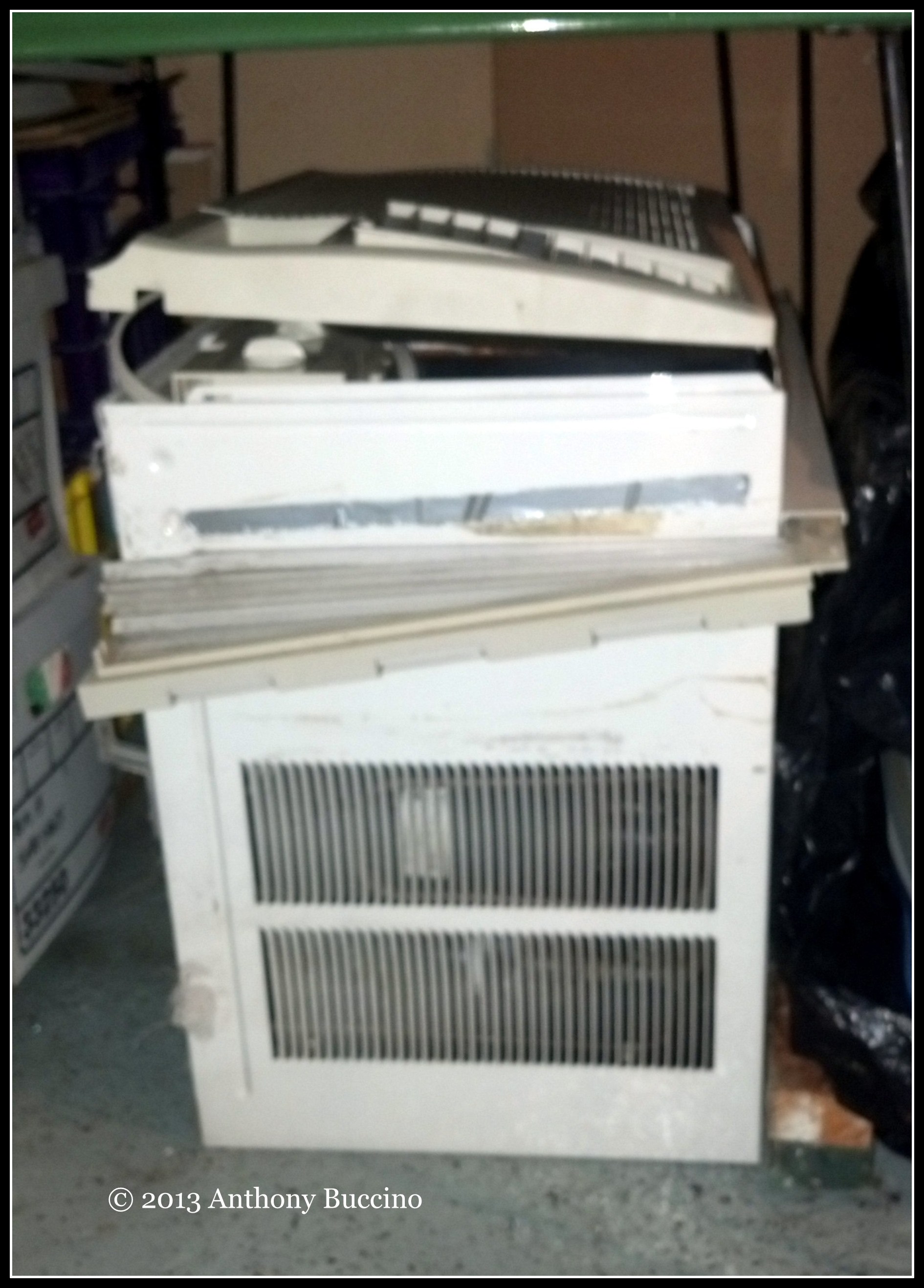 © A Buccino 2013, all rights reserved. Window air conditioner, 10k BTU, don't make them like this anymore