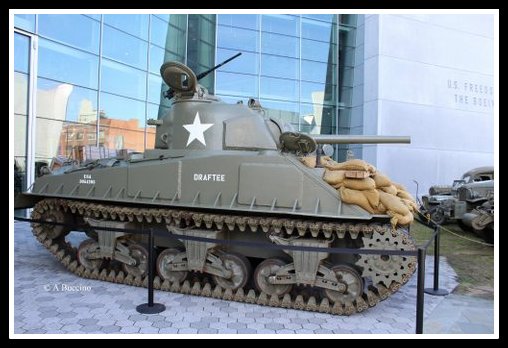 WWII Sherman tank, Draftee, at the National WWII Museum