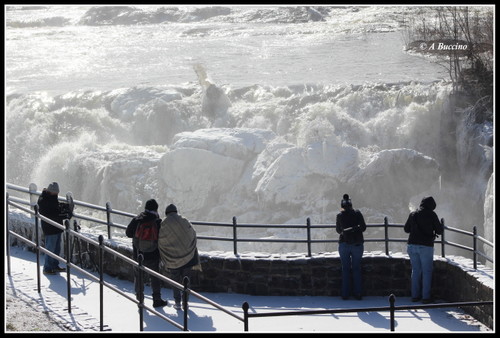Photographers scope out Art in Ice, Paterson Great Falls, © A Buccino