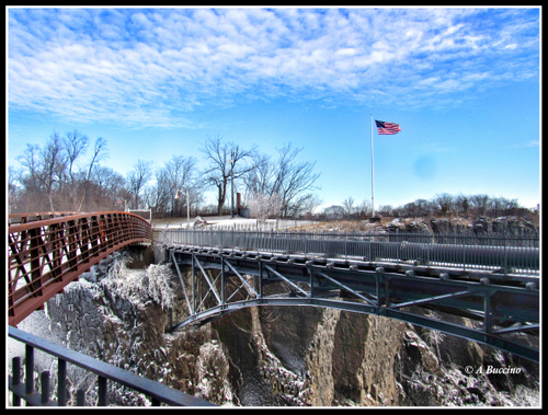 Bridge Iced Out, Art in Ice, Paterson Great Falls, © A Buccino