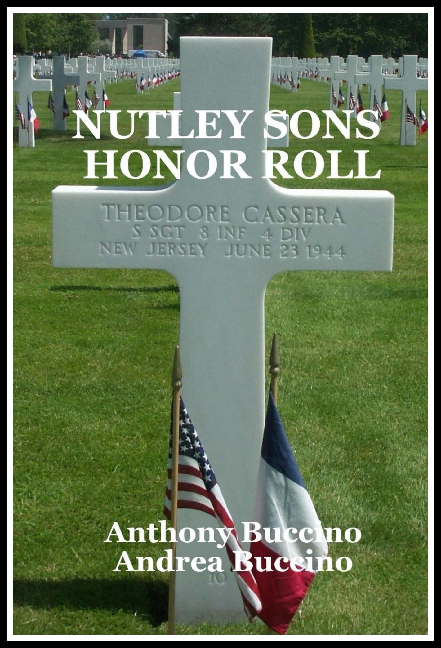 Nutley Sons Honor Roll - Military History, Nutley NJ