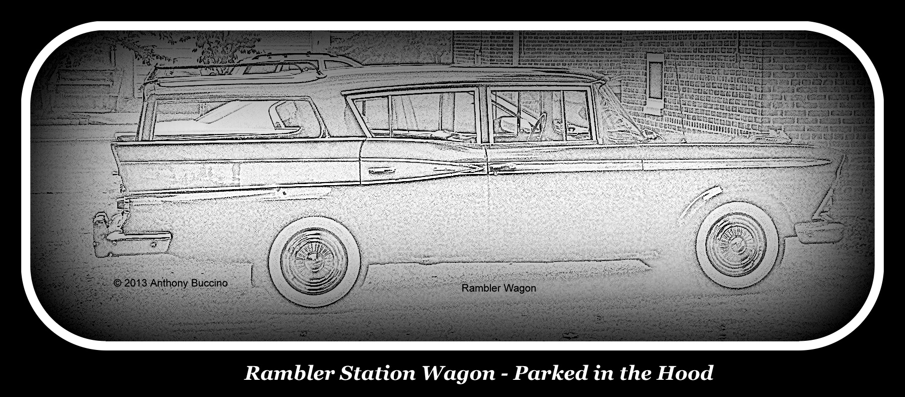 Rambler Station Wagon, pencil-ized, by Anthony Buccino