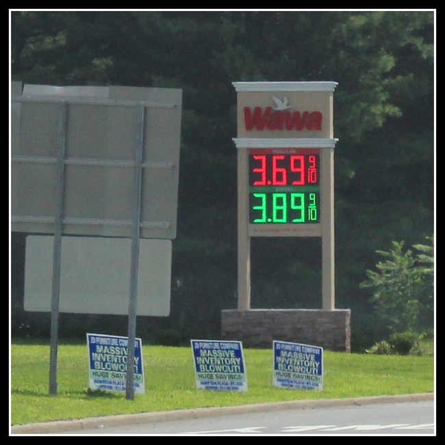 Wawa gas station, Northwest NJ Road Signs, © Anthony Buccino 