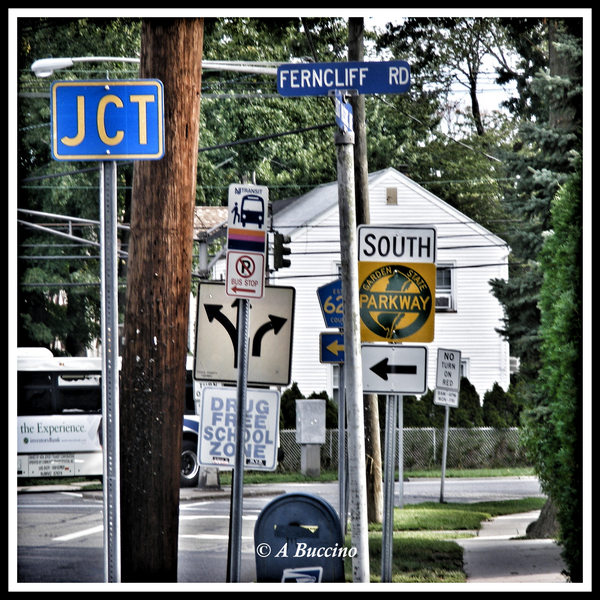 Ferncliff Road at East Passaic Ave and West Passaic Ave, Bloomfield NJ, 2023 © A Buccino